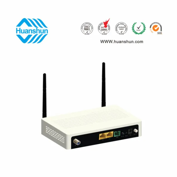 HSOS111762GNW FTTH 終端（XPON ONU WIFI，WDM CATV）（GE+FE+2*2WIFI+WDM+CATV NE)